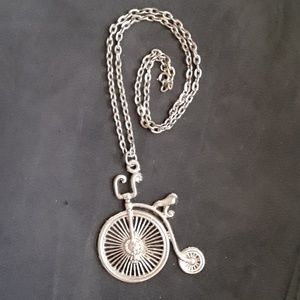 Vintage big wheel necklace